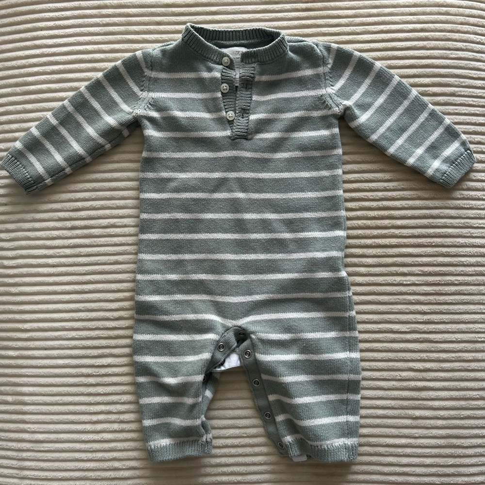Striped green/blue One Piece